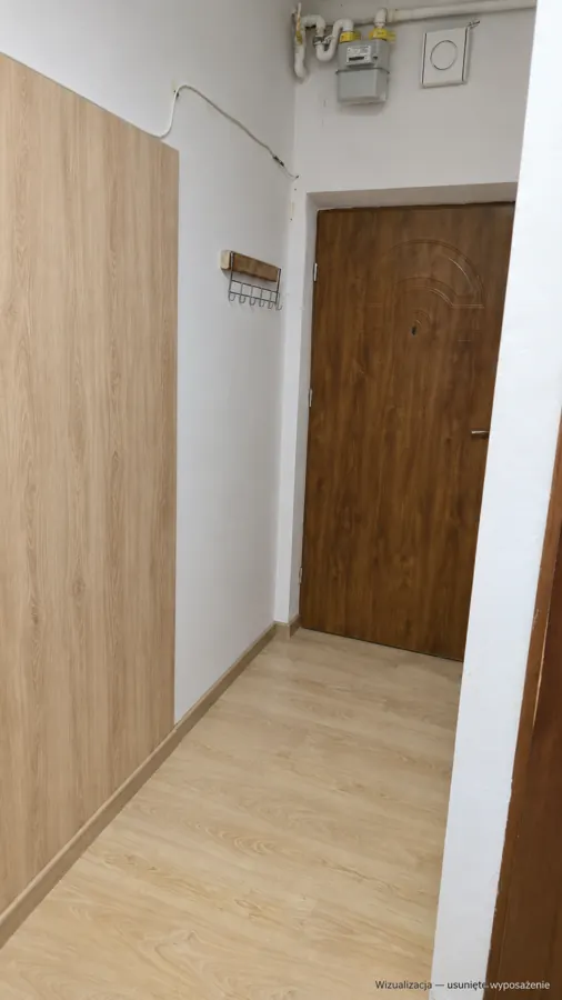 Wejście i korytarz, ujęcie 4 — wizualizacja po usunięciu wyposażenia